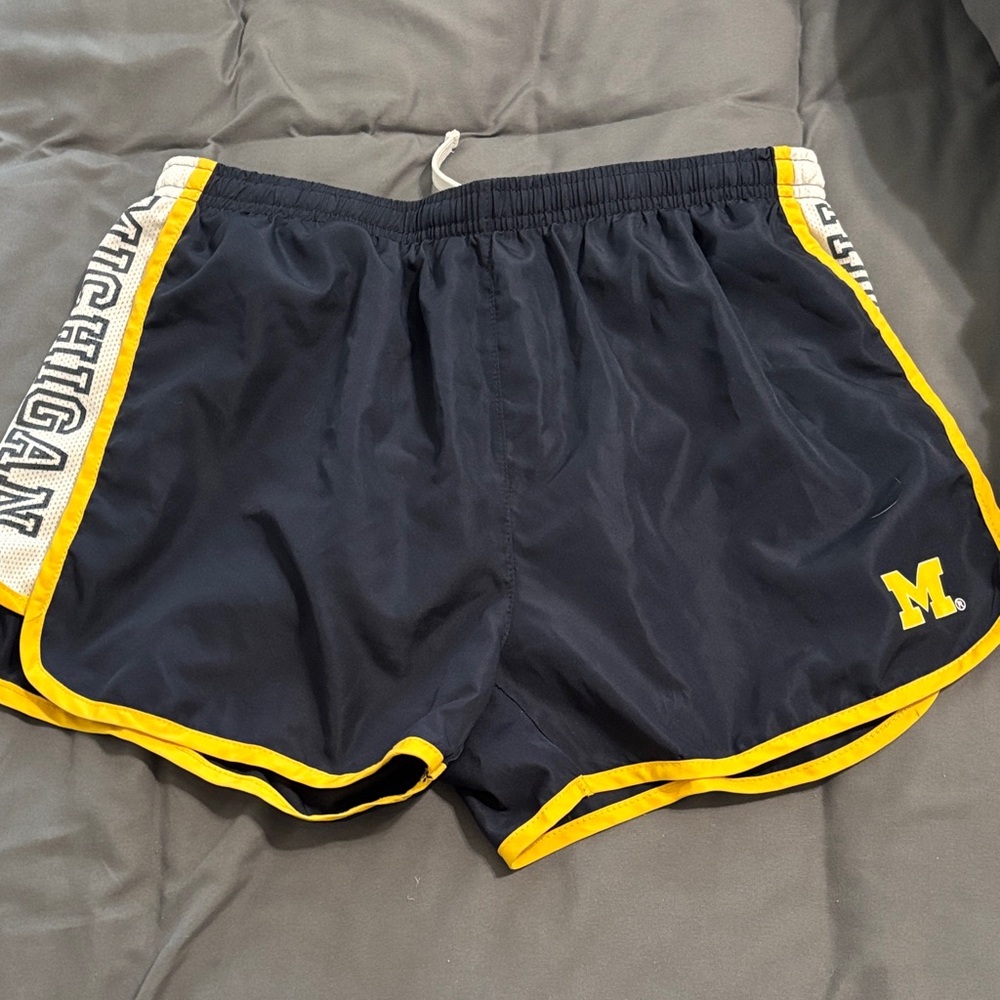 Colosseum Navy and Yellow Athletic Shorts